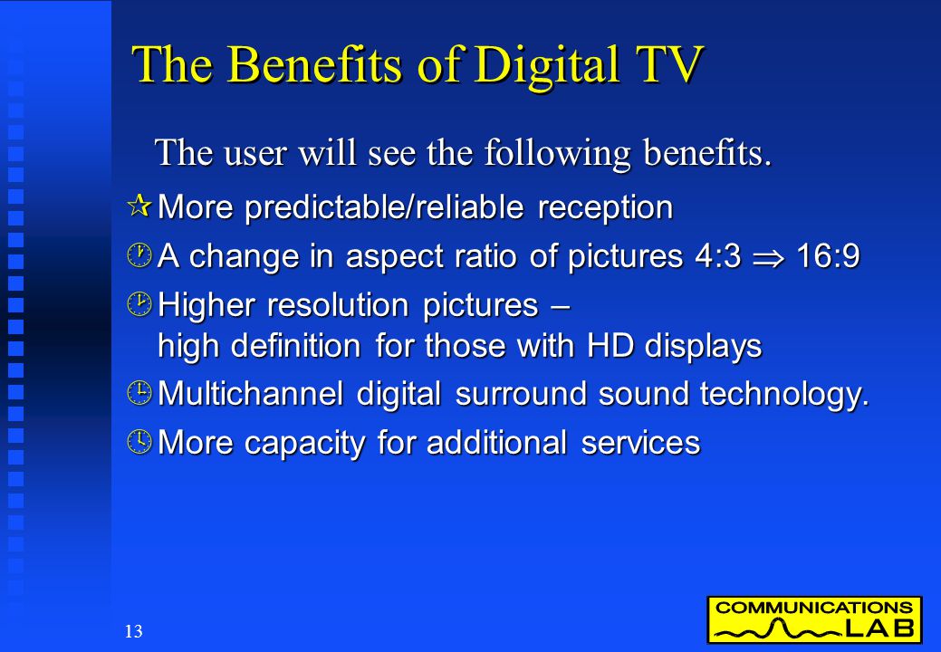 Advantages of digital devices
